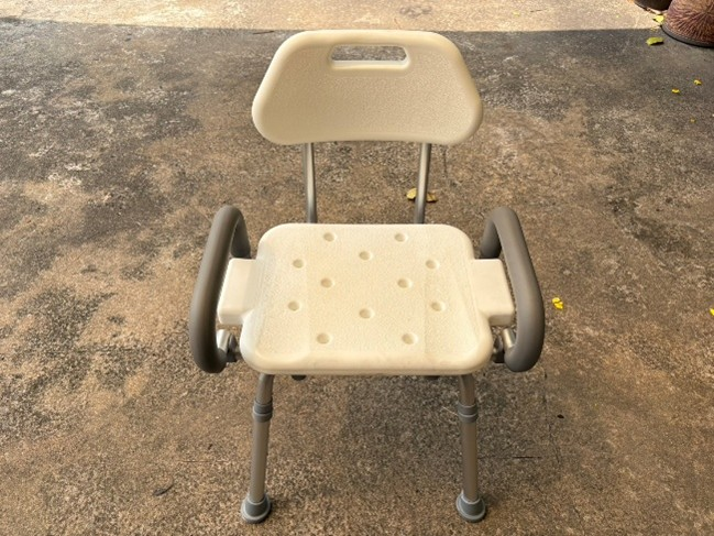 Shower chair with foldable armrests - main product photo