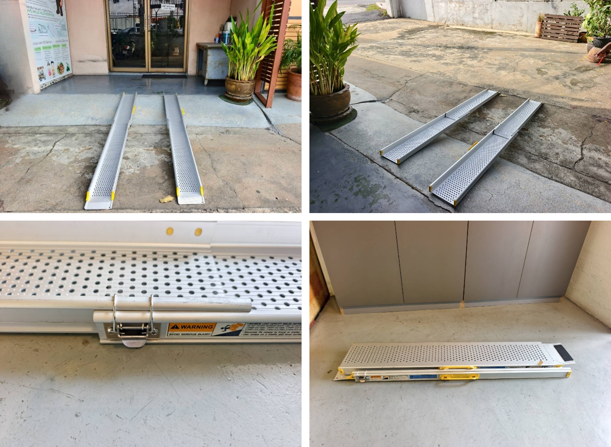 Foldable aluminium wheelchair ramp - main product photo